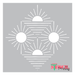 sunrays stencil