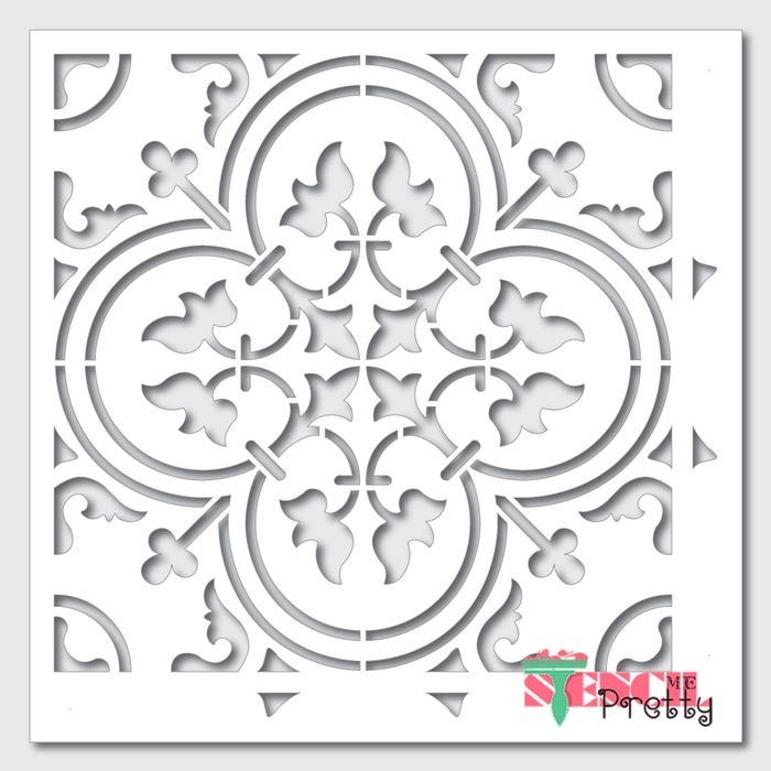 museum tile stencil