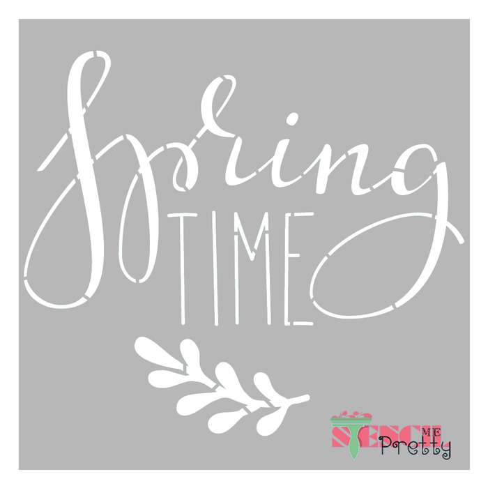 spring olive branch stencil