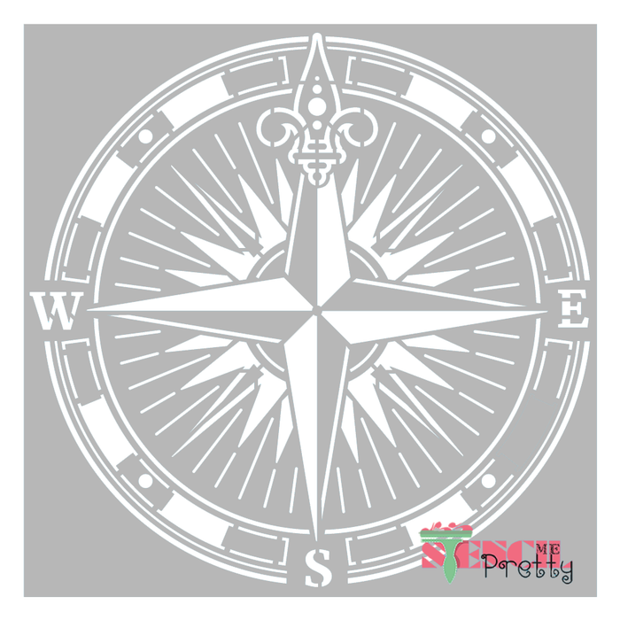 marine compass stencil