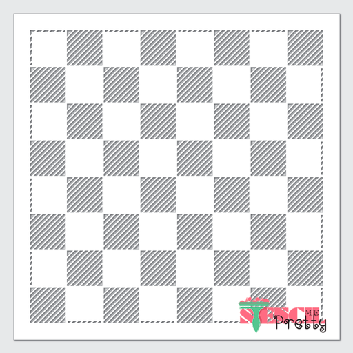 buffalo check pattern stencil