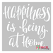 happiness stencil