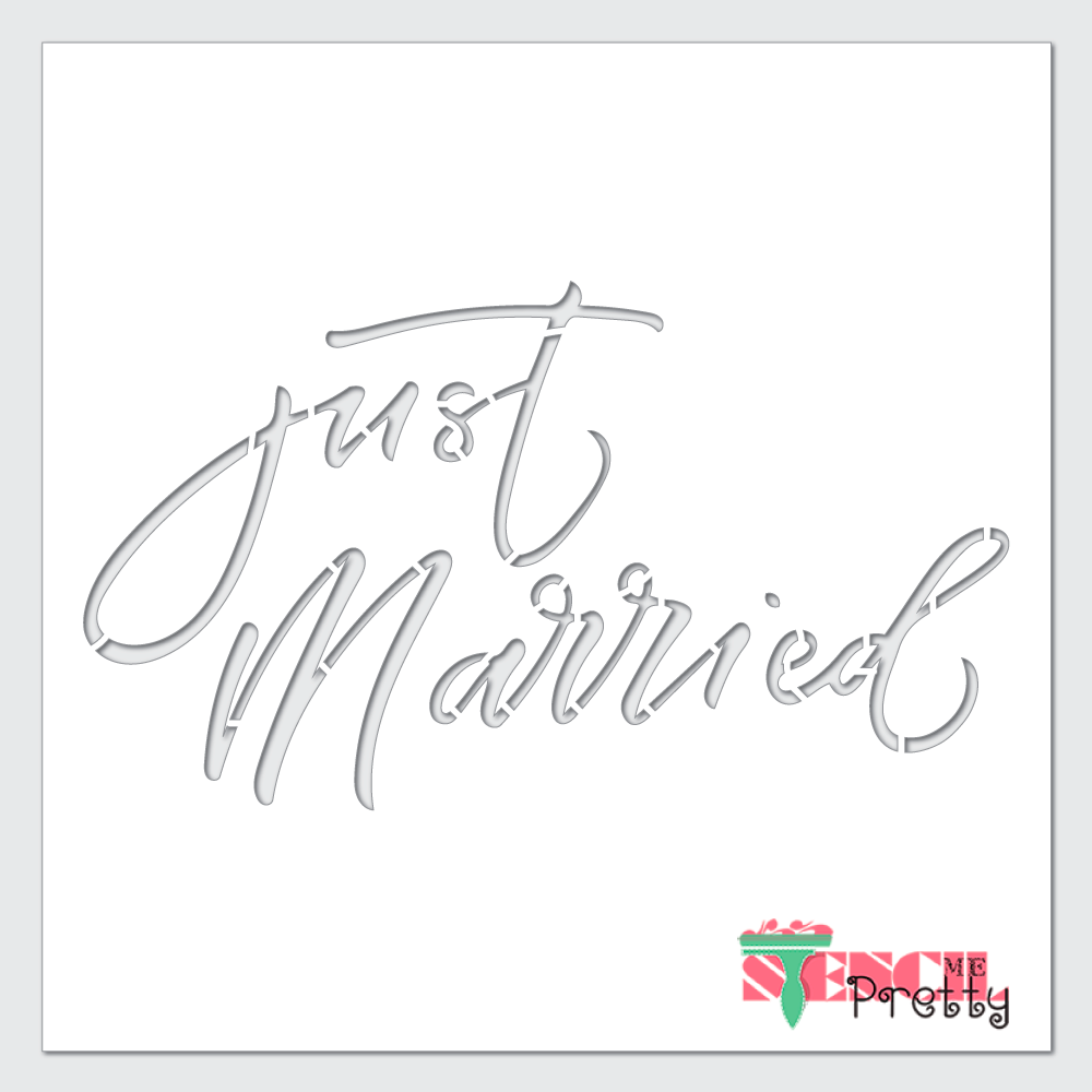 wedding day stencil