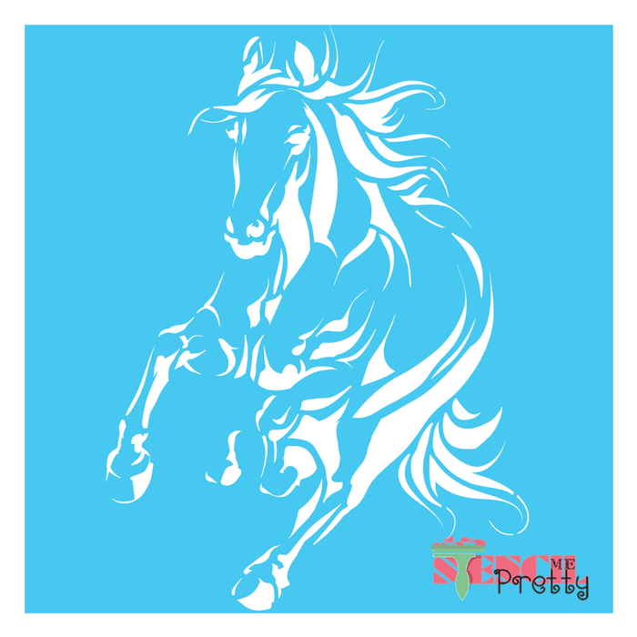 wild mustang stencil