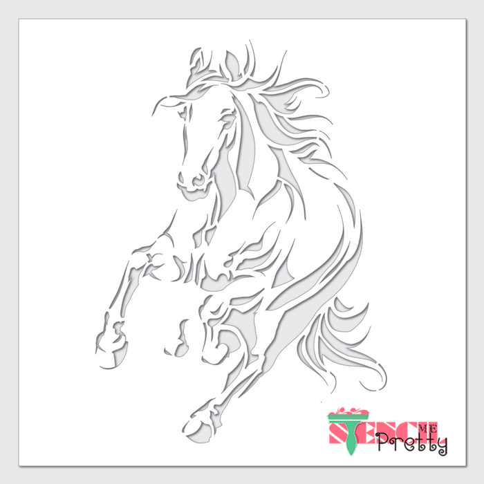 wild mustang stencil