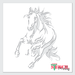 wild mustang stencil