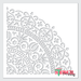 mandala corner stencil
