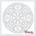 african mandala stencil