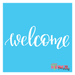 welcome stencil