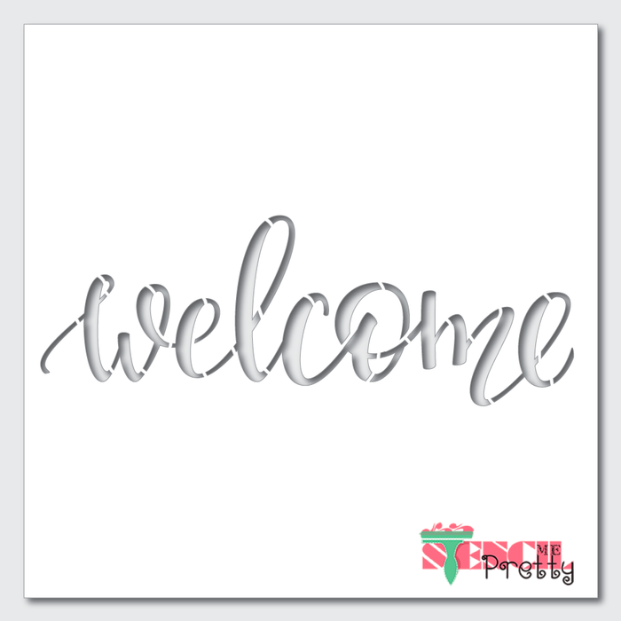 welcome sign stencil
