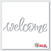 welcome sign stencil