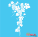 grapes stencil