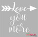 valentine decor stencil