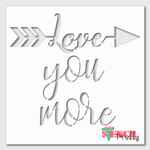 love arrow stencil