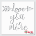 love arrow stencil