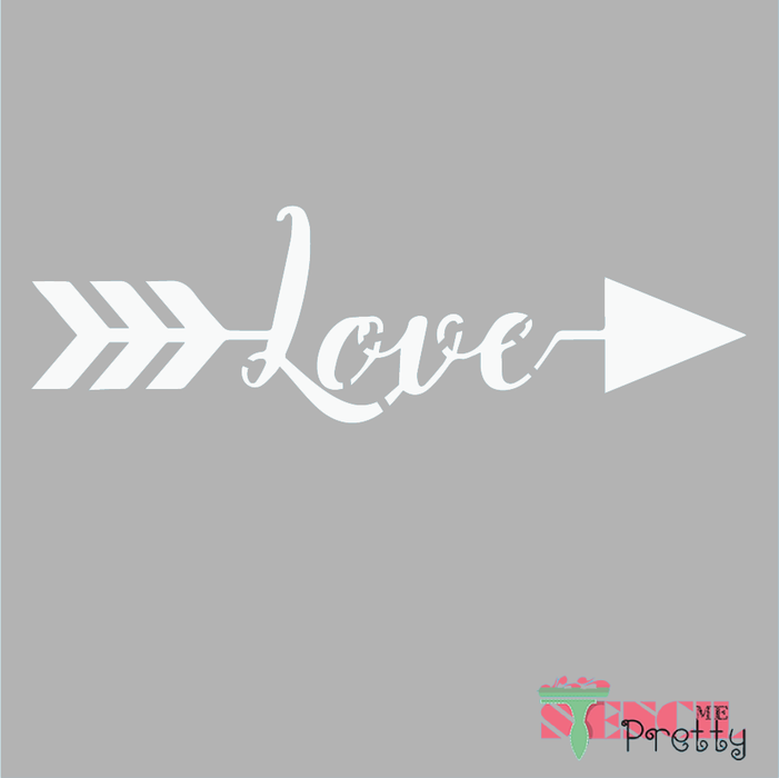 love arrow stencil