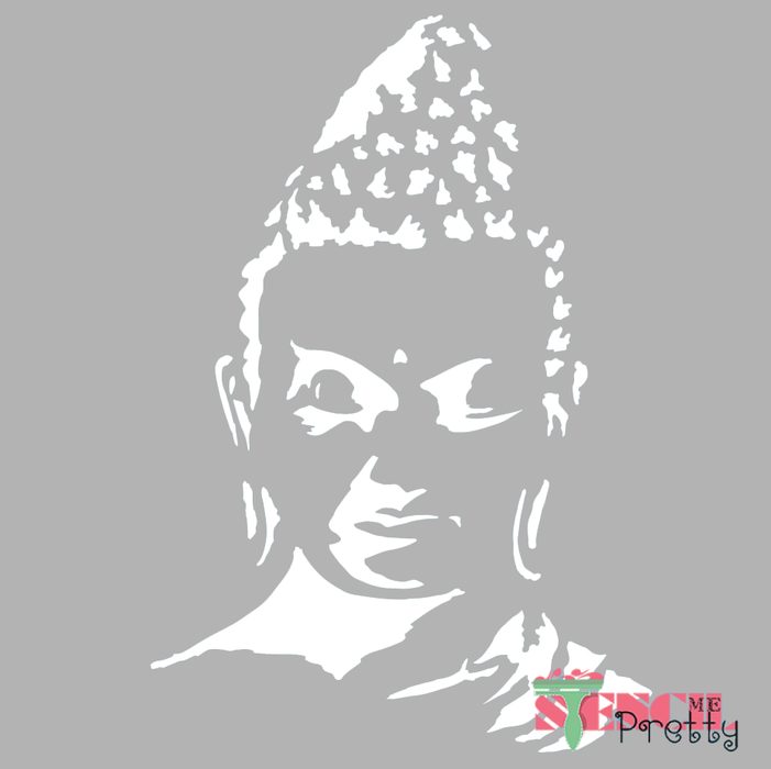 buddhism stencil