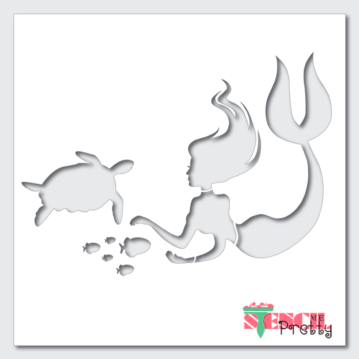 mermaid stencil