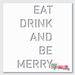 eat drink be merry stencil