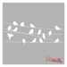 birds on wire stencil