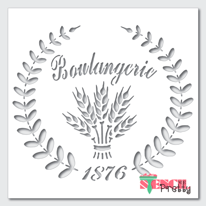 laurel wreath stencil