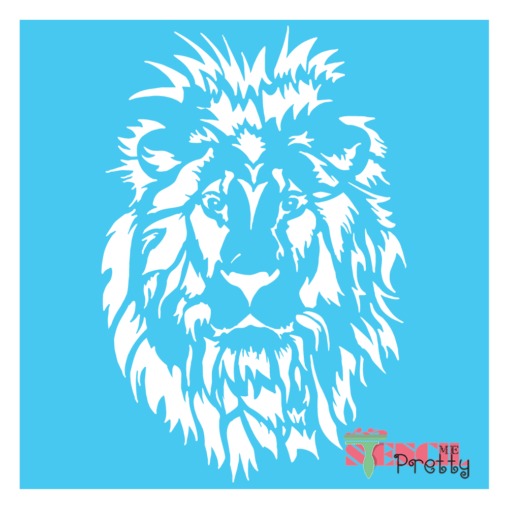 lion head stencil