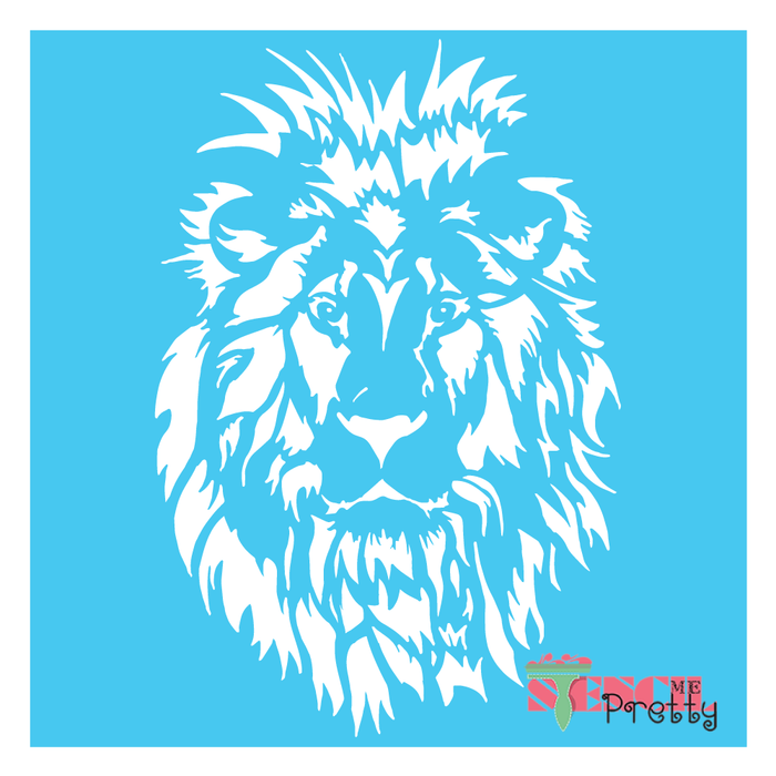 lion head stencil