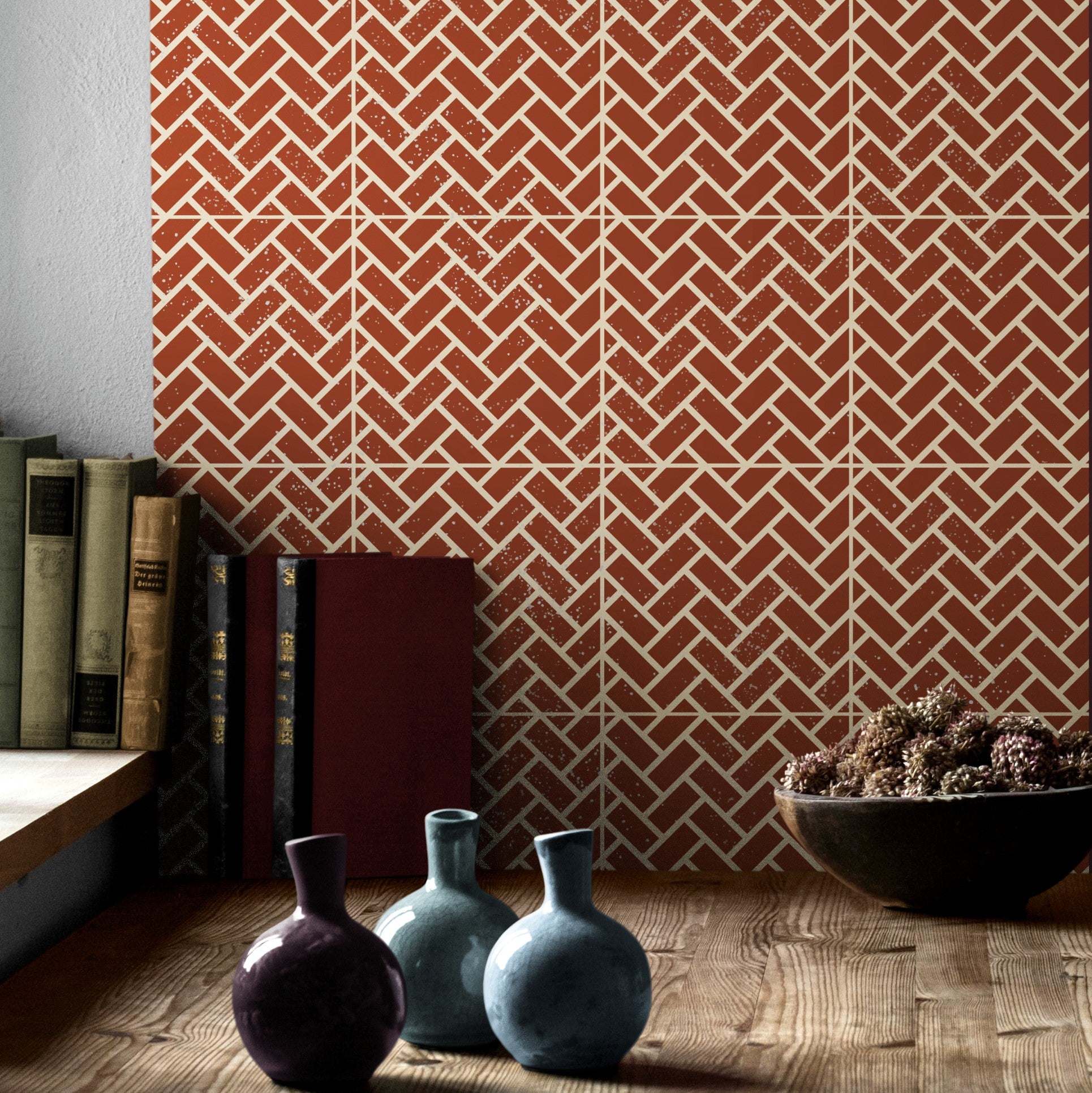 brick pattern stencil