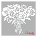 rustic floral stencil