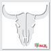 bull skull stencil