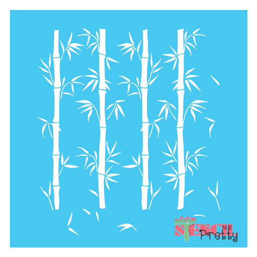 bamboo trees stencil