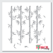 bamboo trees stencil