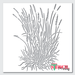 wild grass stencil