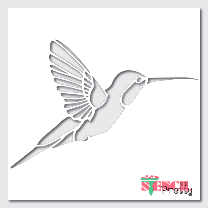 hummingbird stencil