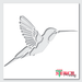 hummingbird stencil