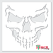 Biker Skull Stencil