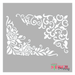 corner scroll stencil