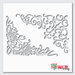 flower corner stencil