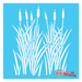 flat blade grass stencil