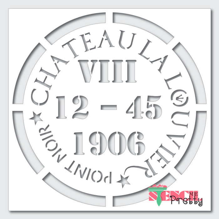 chateau louvier stencil