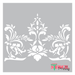 damask scroll stencil