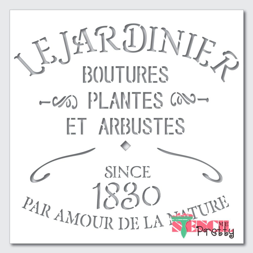 garden sign stencil