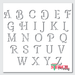 upper case letters stencil