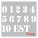 numeric stencil