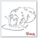 pig in a puddle stencil