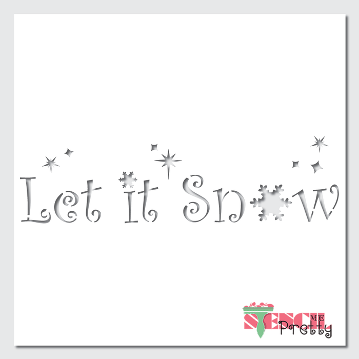 snowflakes stencil