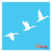 flying ducks stencil