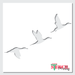 flying ducks stencil