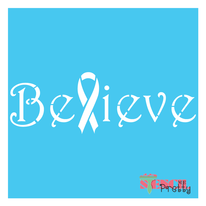 believe stencil