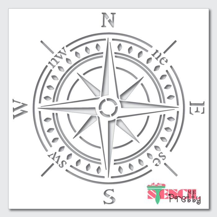 Classic Compass Stencil